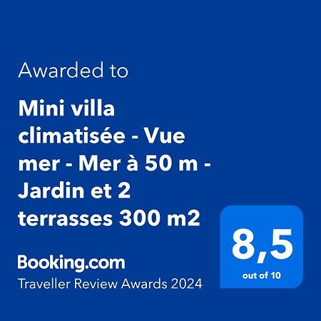 Mini Villa Climatisee - Vue Mer - Mer A 50 M - Jardin Et 2 Terrasses 300 M2 ลูมิโอ ภายนอก รูปภาพ